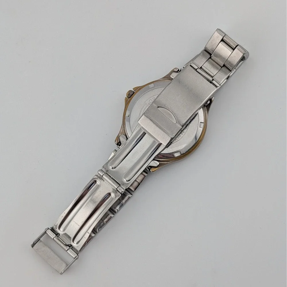 Guess Waterpro 50M Black Dial Date SS Quartz Watch Comfort Extension